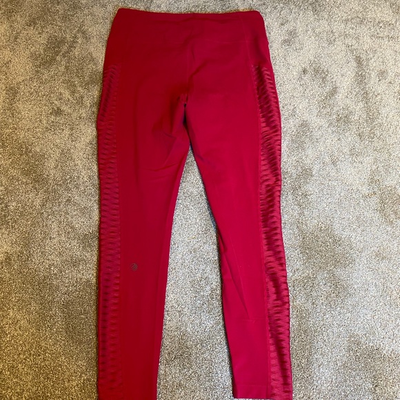 MPG Pink Leggings with Mesh Side Detail - Picture 2 of 10